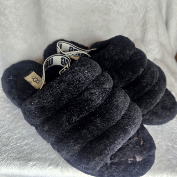 UGG Shoes - Ugg Fluff Yeah Slides Black Size 6